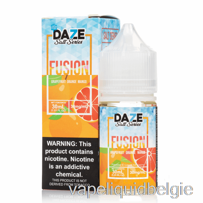 Vape Vloeistof Ijskoude Grapefruit Sinaasappel Mango - 7 Daze Fusiezouten - 30 Ml 50 Mg